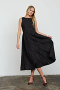 Nora Floral Jacquard Midi Dress