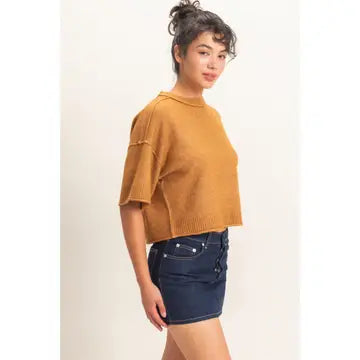Katherine Short Sleeve Knit Top