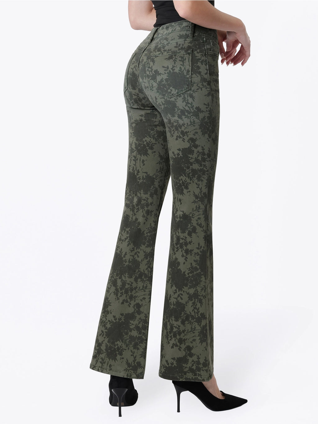 Sage Blossom Flare Jean