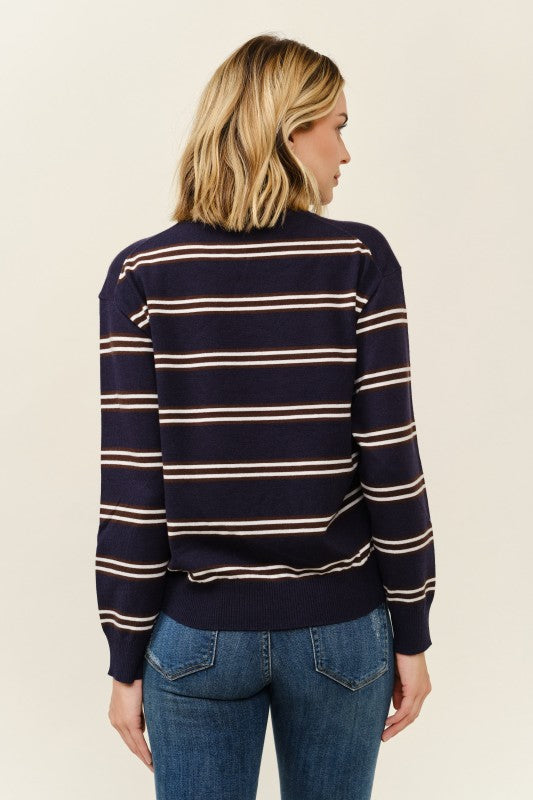 Maren Striped Pullover Sweater