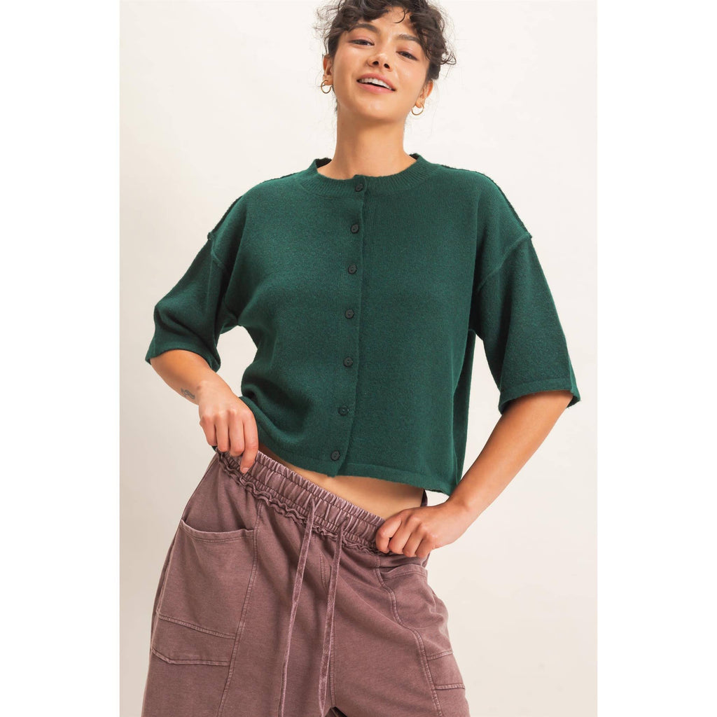 Daphine Short Sleeve Cardigan