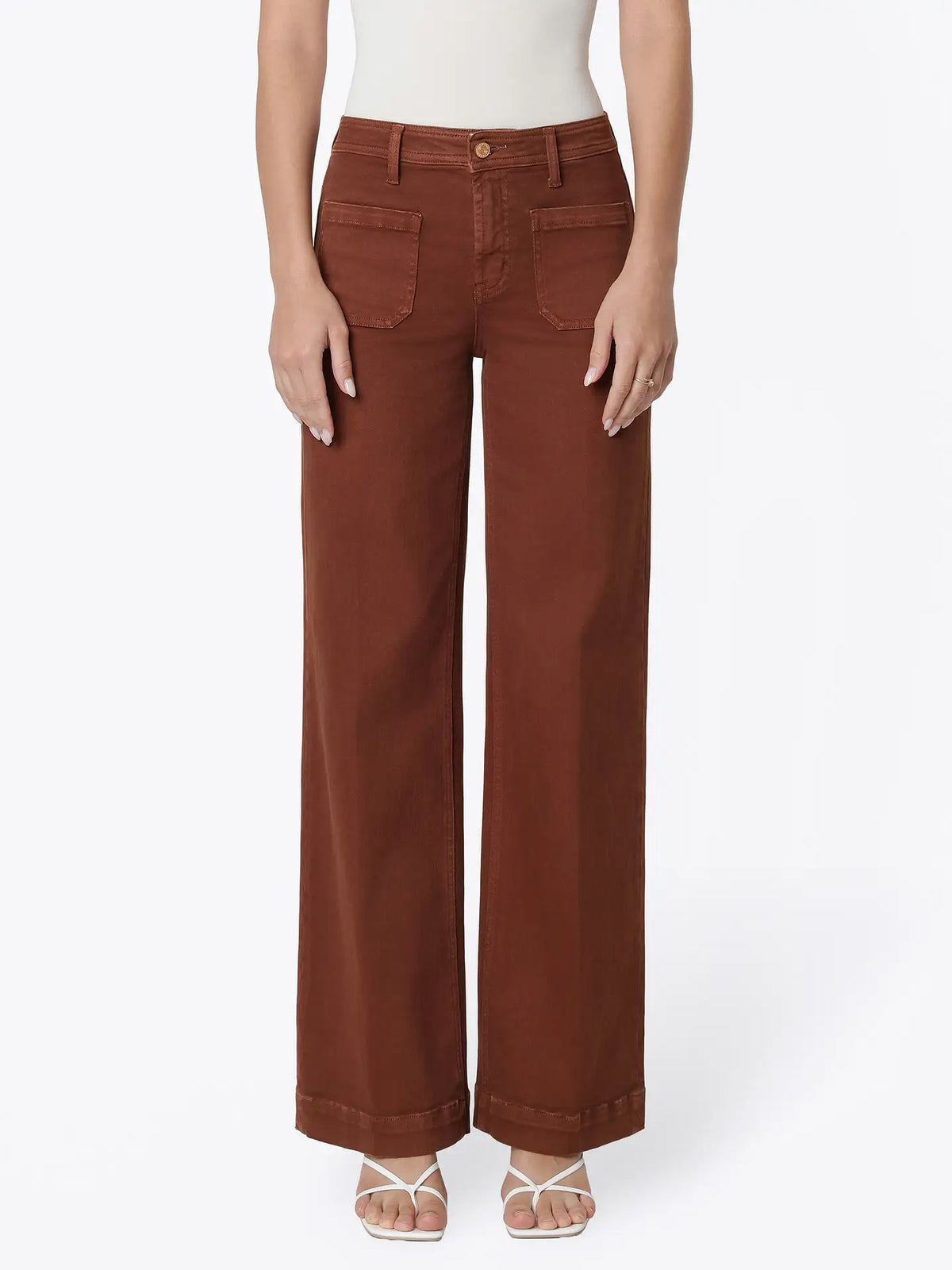Chocolate Fondant Patch Pocket Jean