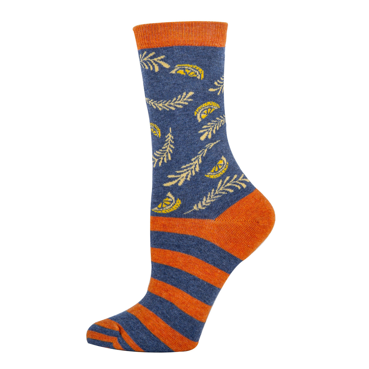 Water Trails | Women's Premium Cotton Dress Crew Socks