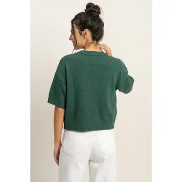 Katherine Short Sleeve Knit Top