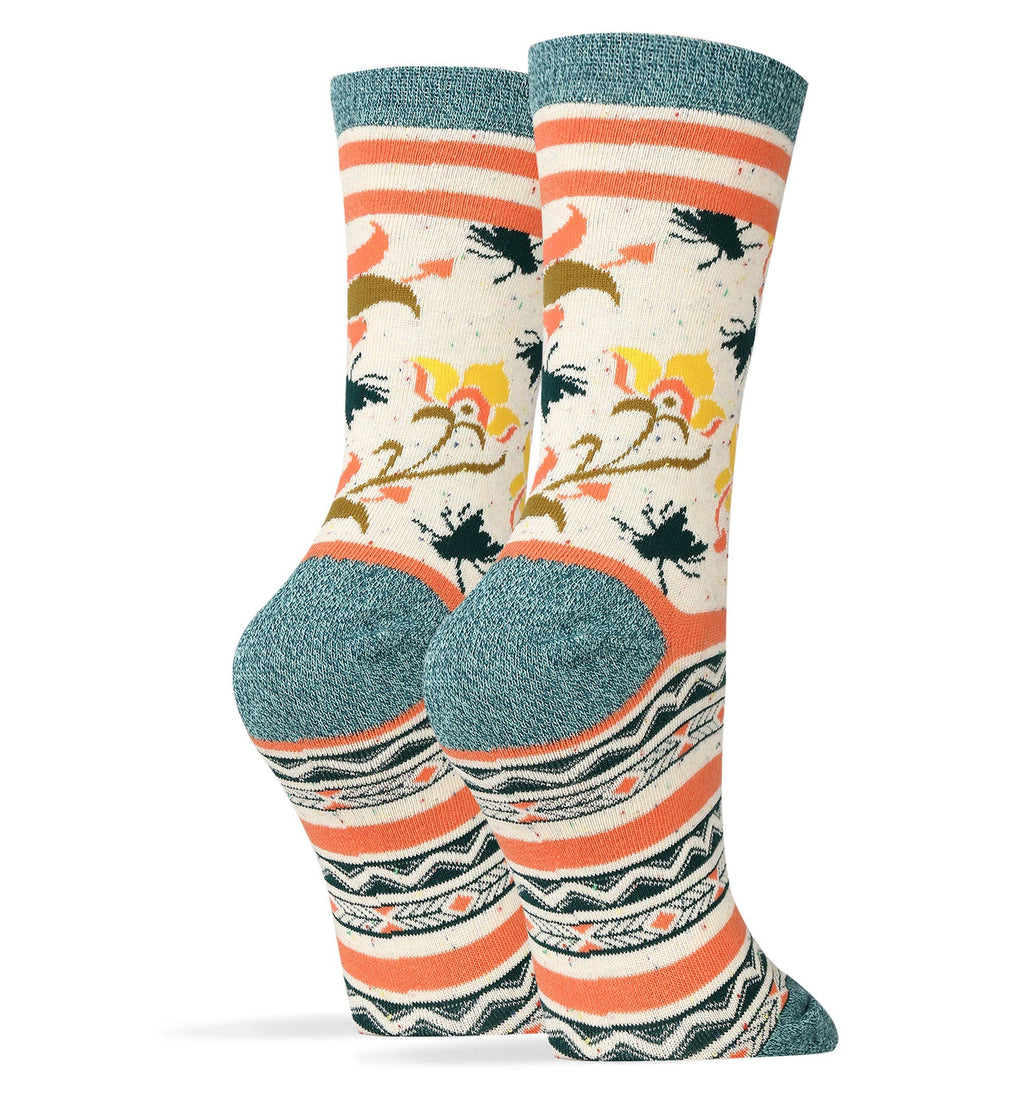 Friendship Blooms | Women's Floral Premium Crew Socks