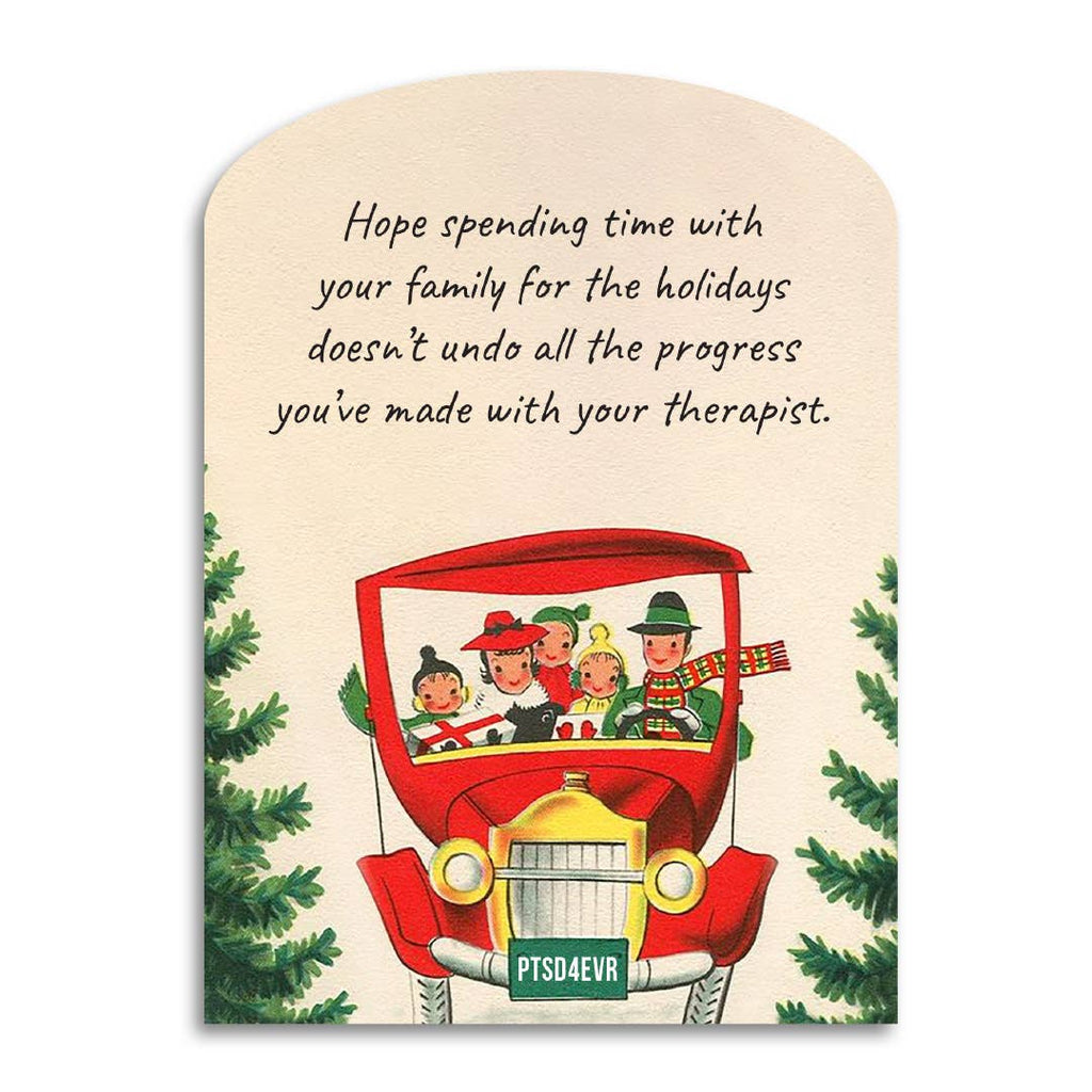 Hope Spending Time With Family Holiday Irreverent Card