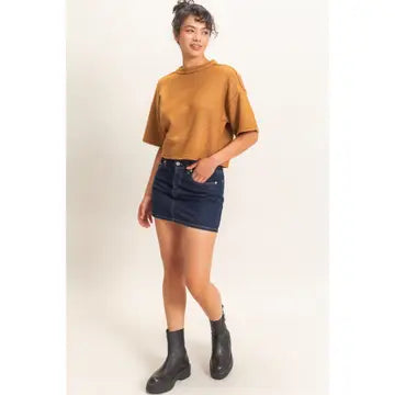 Katherine Short Sleeve Knit Top