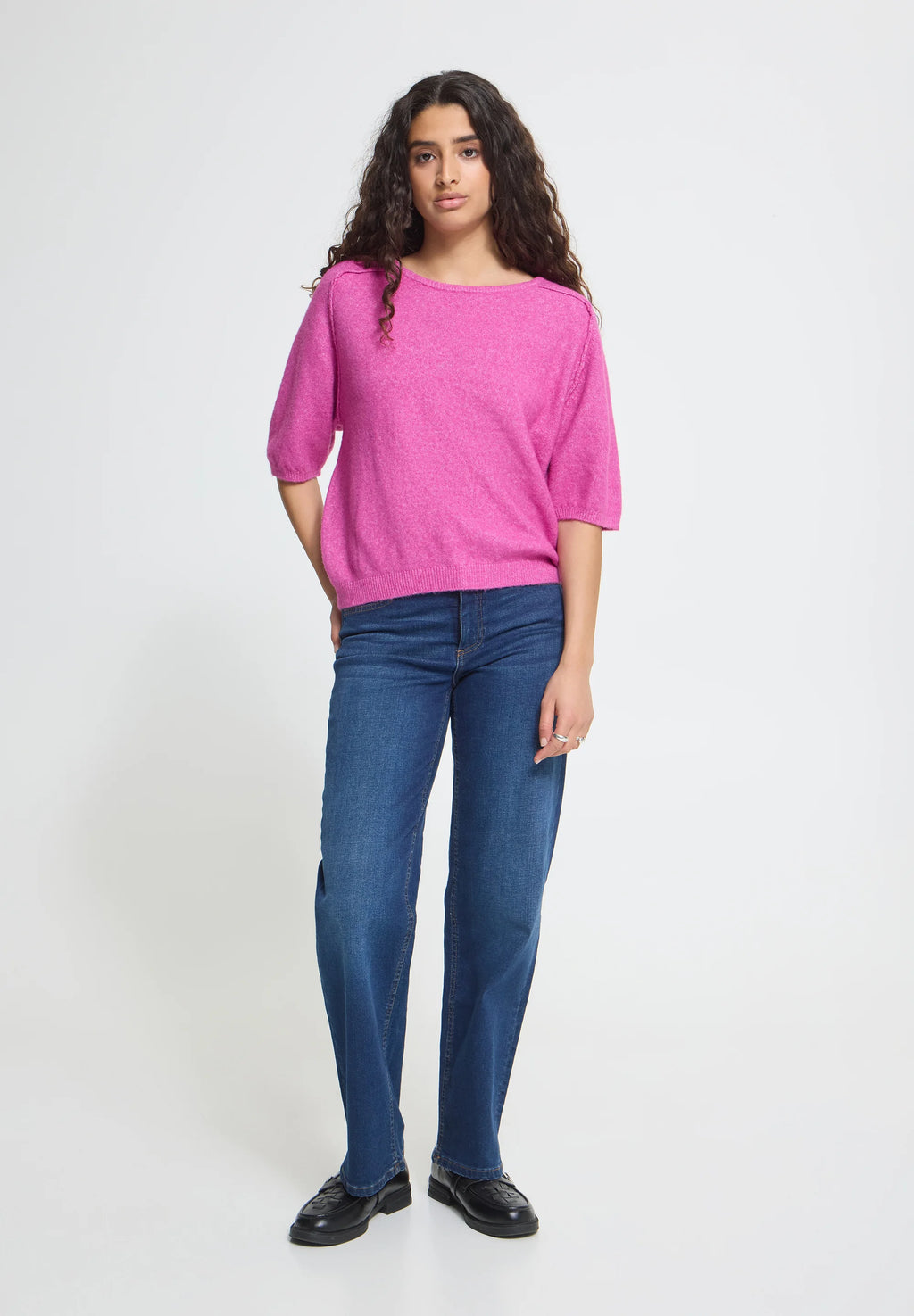 Bianca Cropped Sleeve Sweater