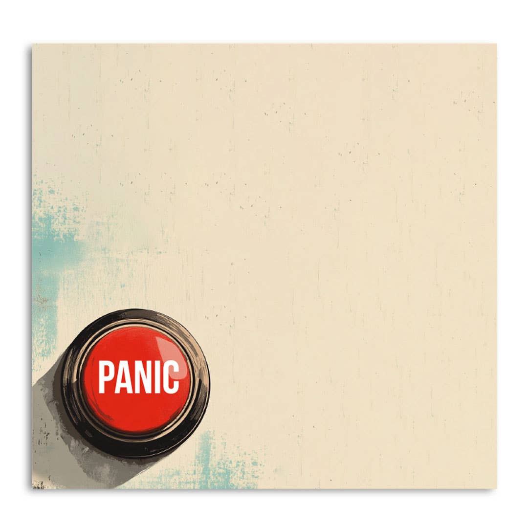 Panic Button - Funny Office Sticky Note Pad