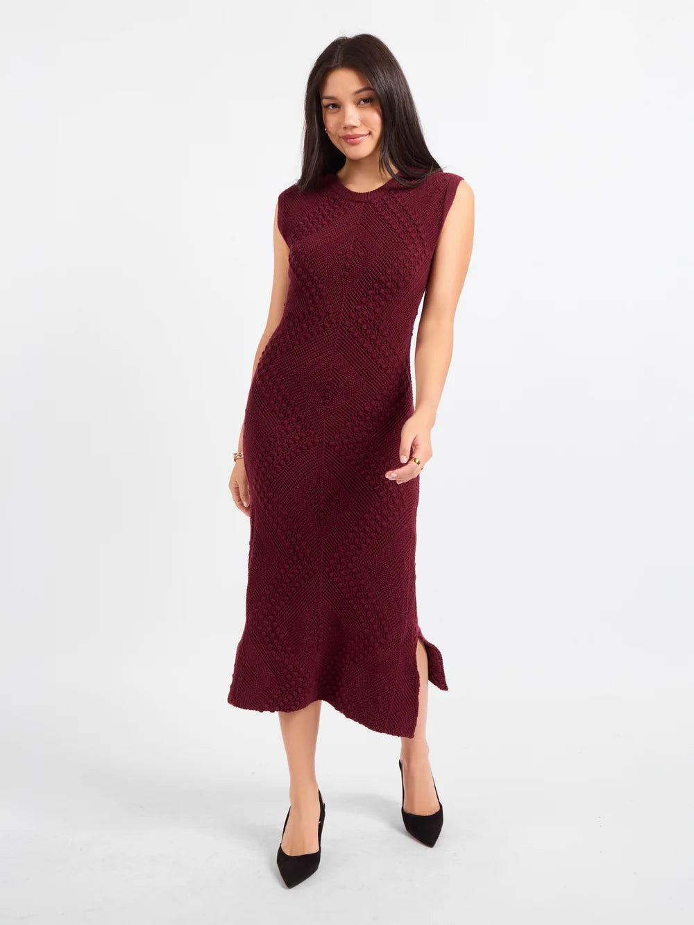 Wandering Intricate Knit Dress