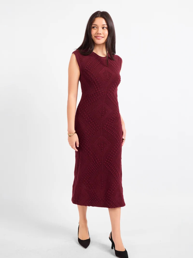 Wandering Intricate Knit Dress