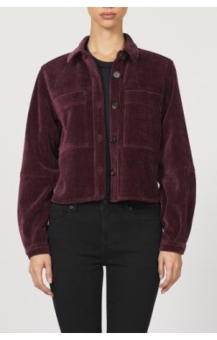 Cropped Gina Jacket- Fig