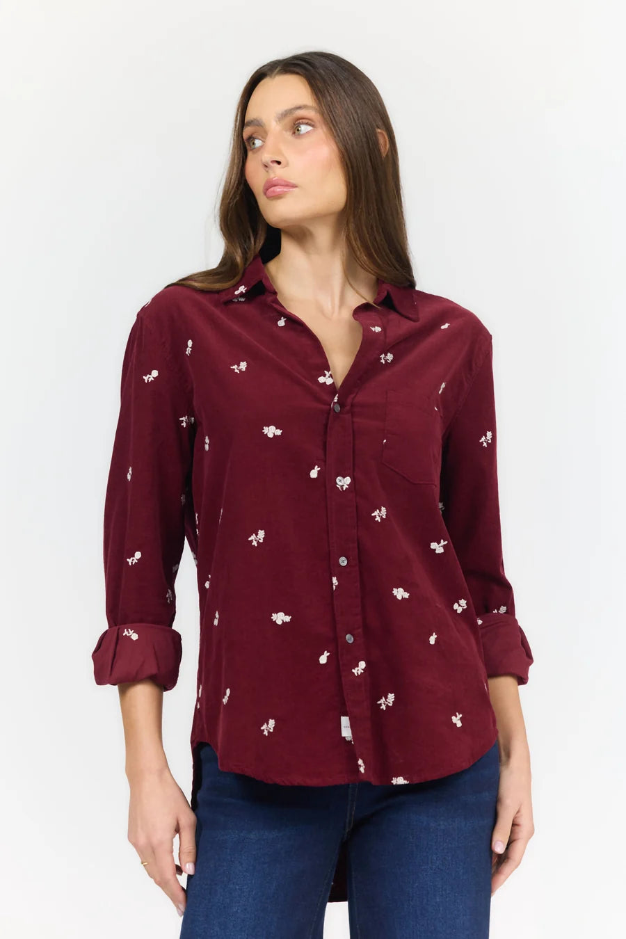 Galina Top- Tea Rose Cord