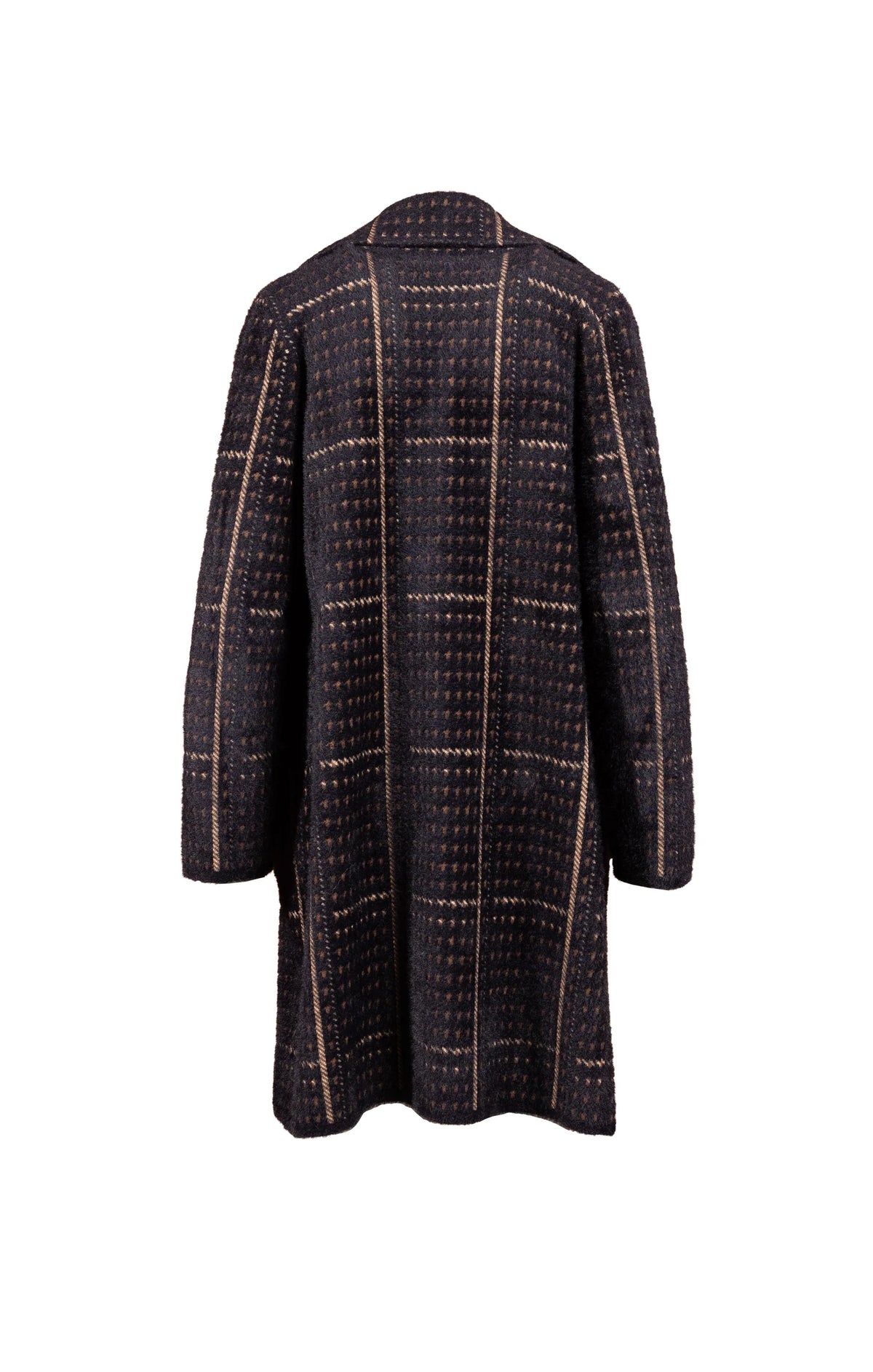 Chocolate Marceau Houndstooth Coat