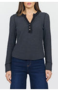 Luna Top- Washed Black