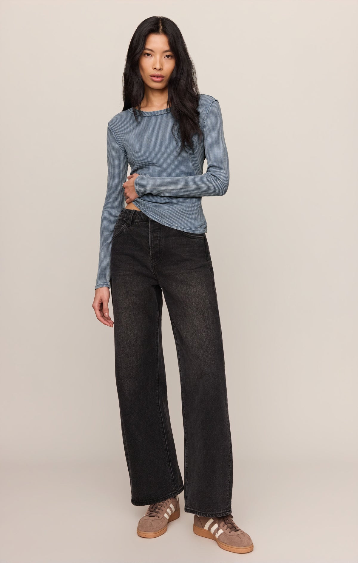 Arlet Mini Thermal Top- Mineral Blue