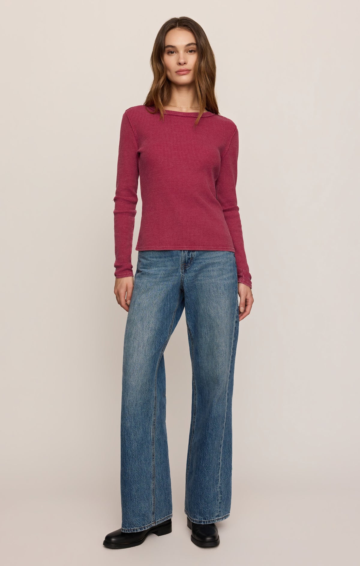 Arlet Mini Thermal Top- Red Dahlia