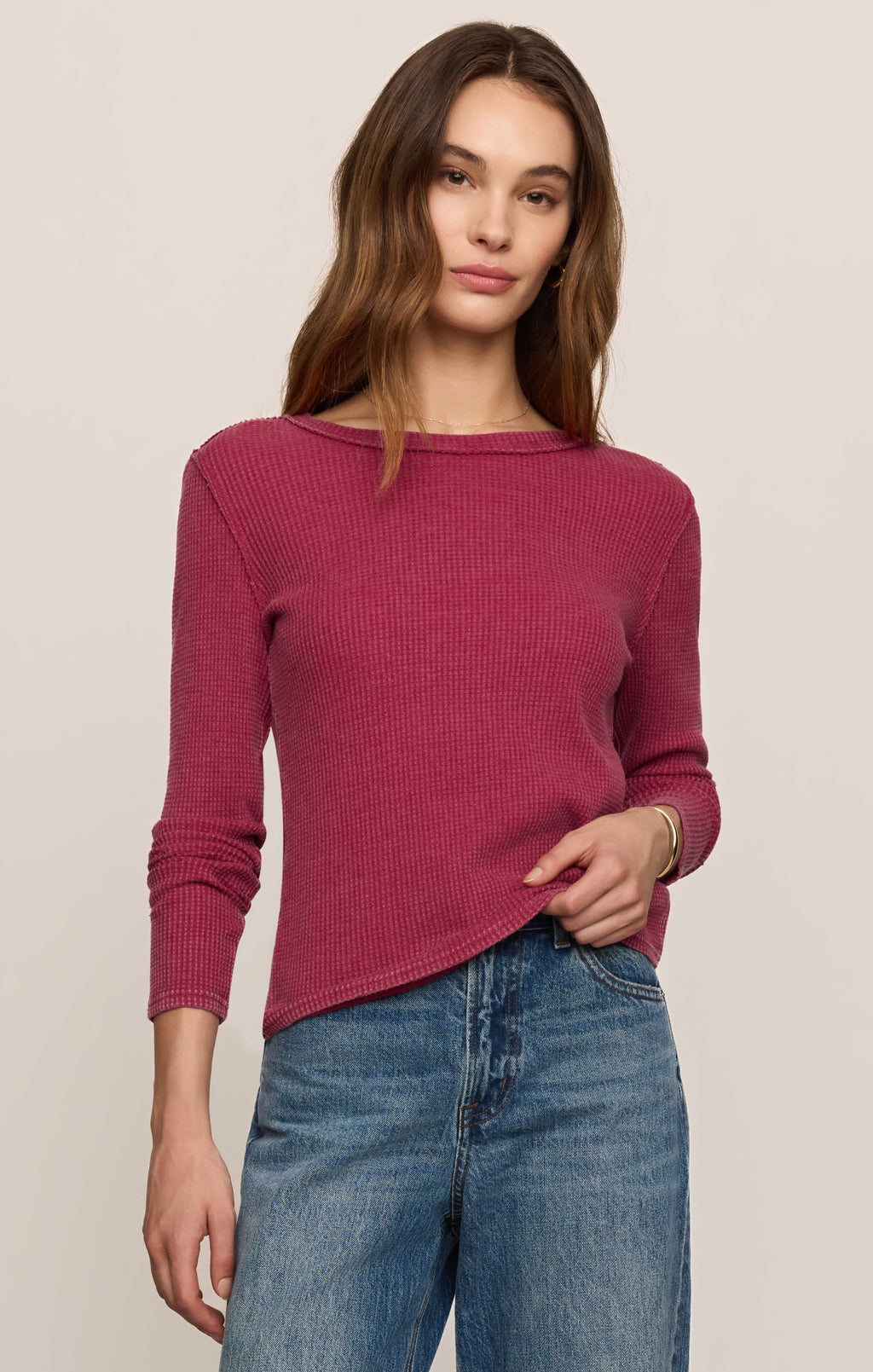 Arlet Mini Thermal Top- Red Dahlia