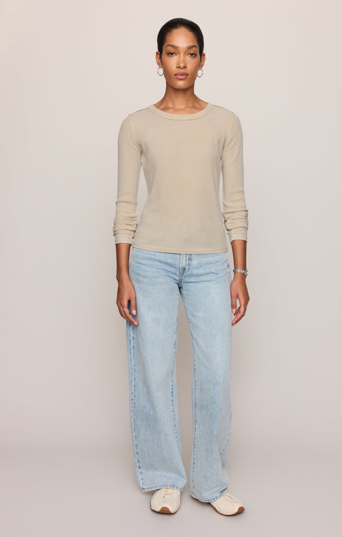 Arlet Mini Thermal Top- Soft Ecru