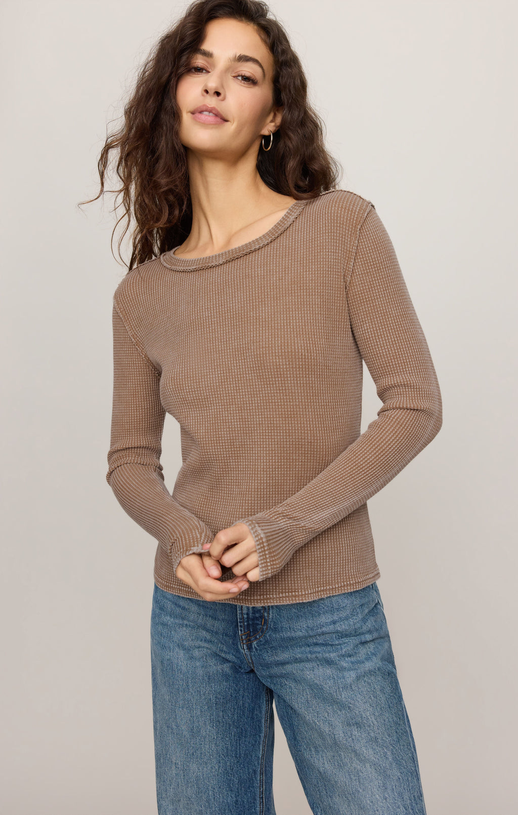Arlet Mini Thermal Top- Saddle Suede