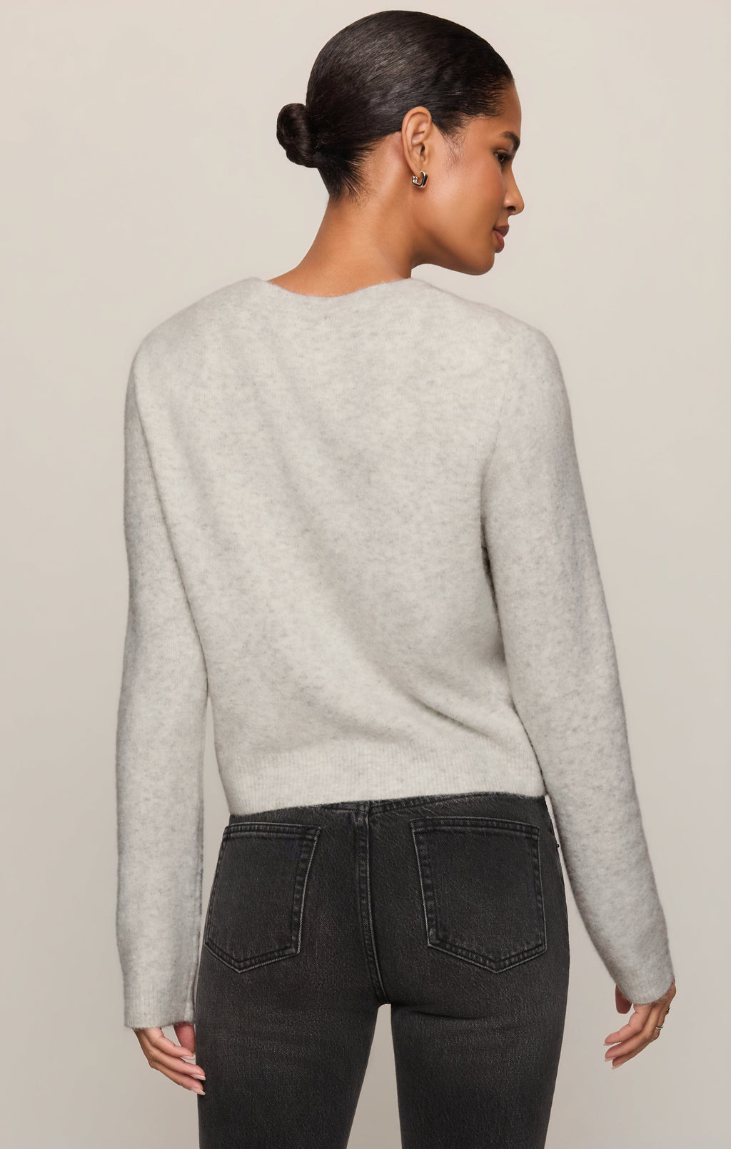 Medina Cardigan- Feather Grey