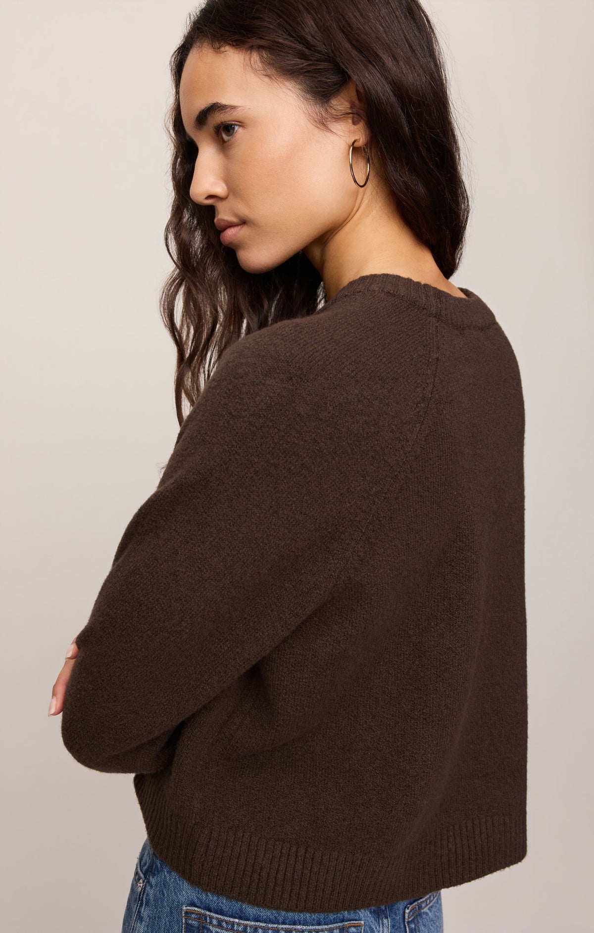 Coming Up Cozy Sweater- Dark Chocolate