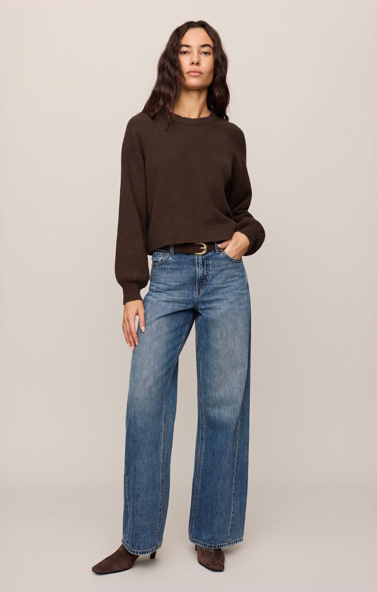 Coming Up Cozy Sweater- Dark Chocolate