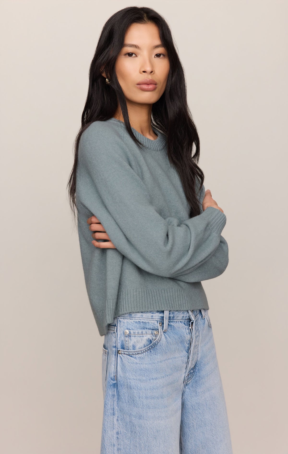Coming Up Cozy Sweater- Soft Succulent