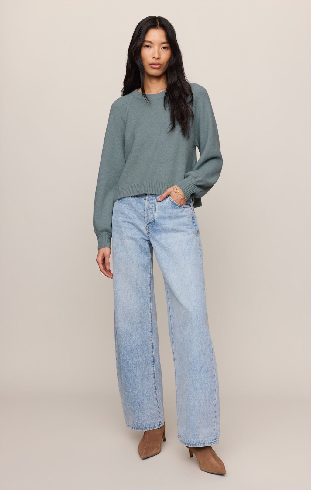 Coming Up Cozy Sweater- Soft Succulent
