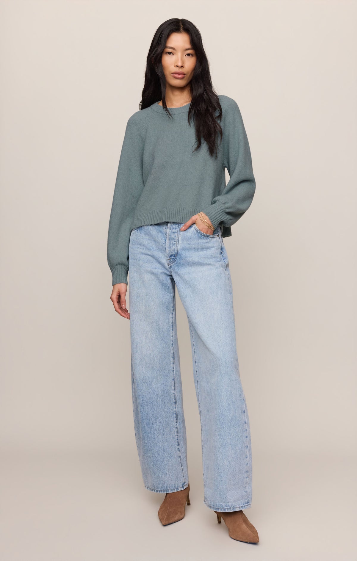 Coming Up Cozy Sweater- Soft Succulent