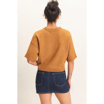 Katherine Short Sleeve Knit Top