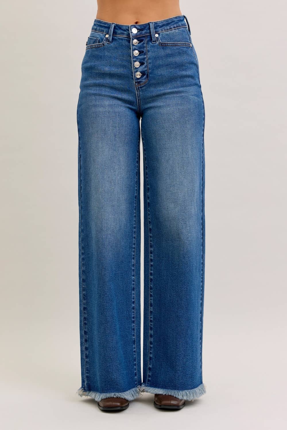 Straight-Leg Button Fly Jean