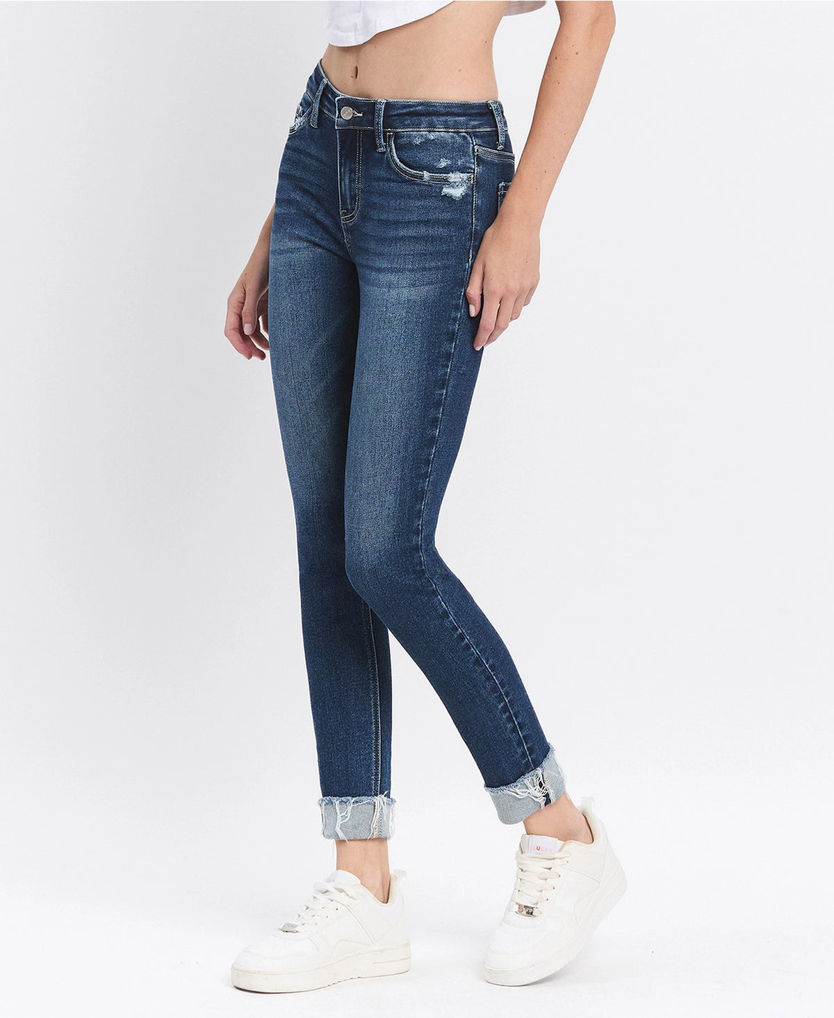 Reflex Cuffed Mid-Rise Skinny