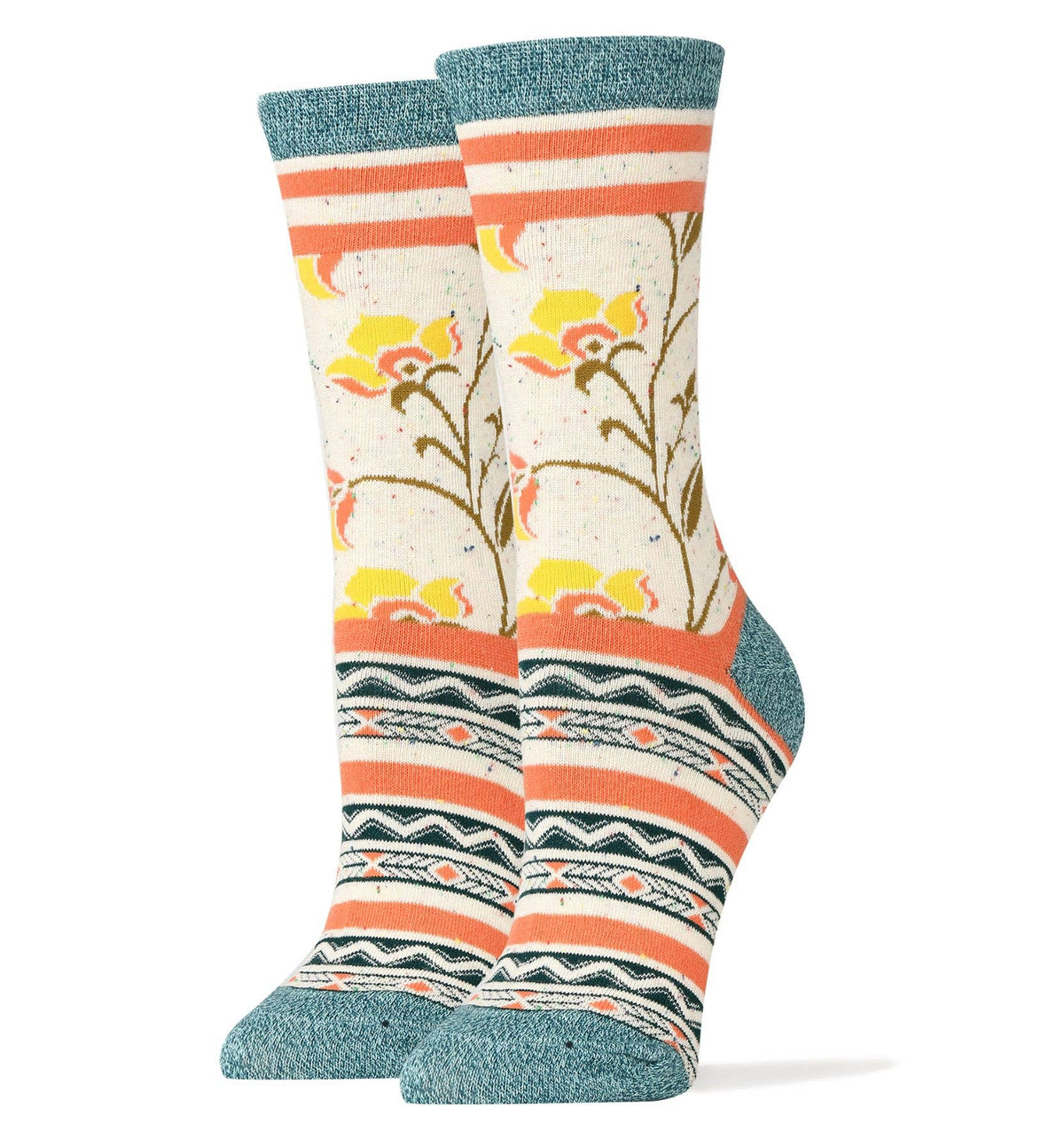 Friendship Blooms | Women's Floral Premium Crew Socks