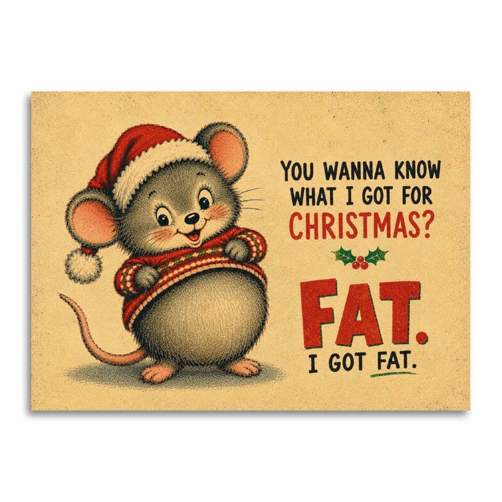 I Got Fat for Christmas - Funny Christmas Card