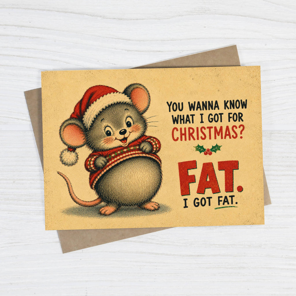 I Got Fat for Christmas - Funny Christmas Card
