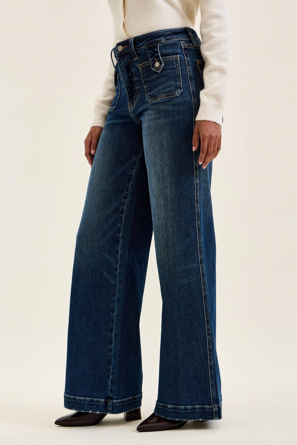 Front Pocket Wide Leg